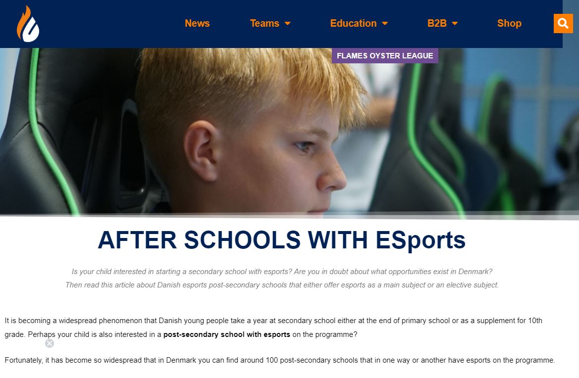 Copenhagen Flames – Danish Esports Post-Secondary School