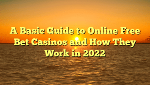 A Basic Guide to Online Free Bet Casinos and How They Work in 2022